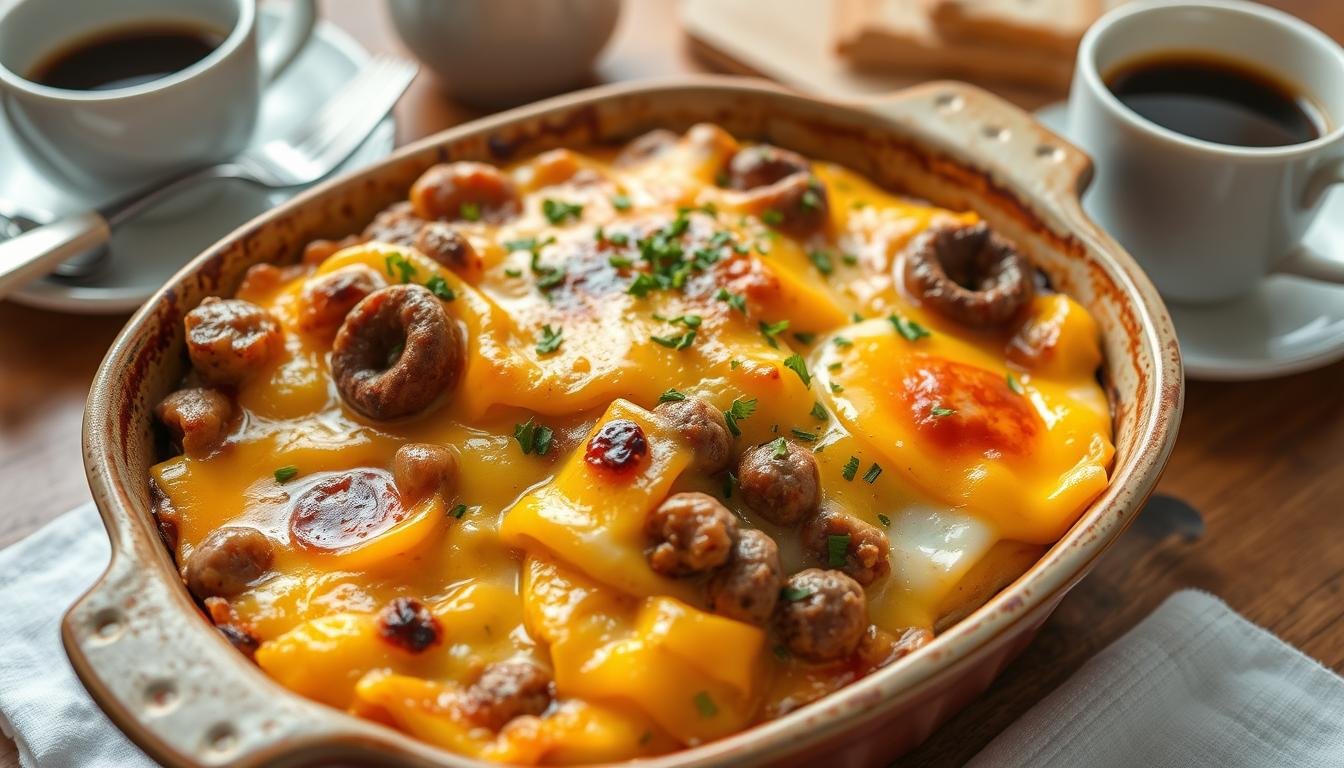 sausage and cheese casserole for breakfast