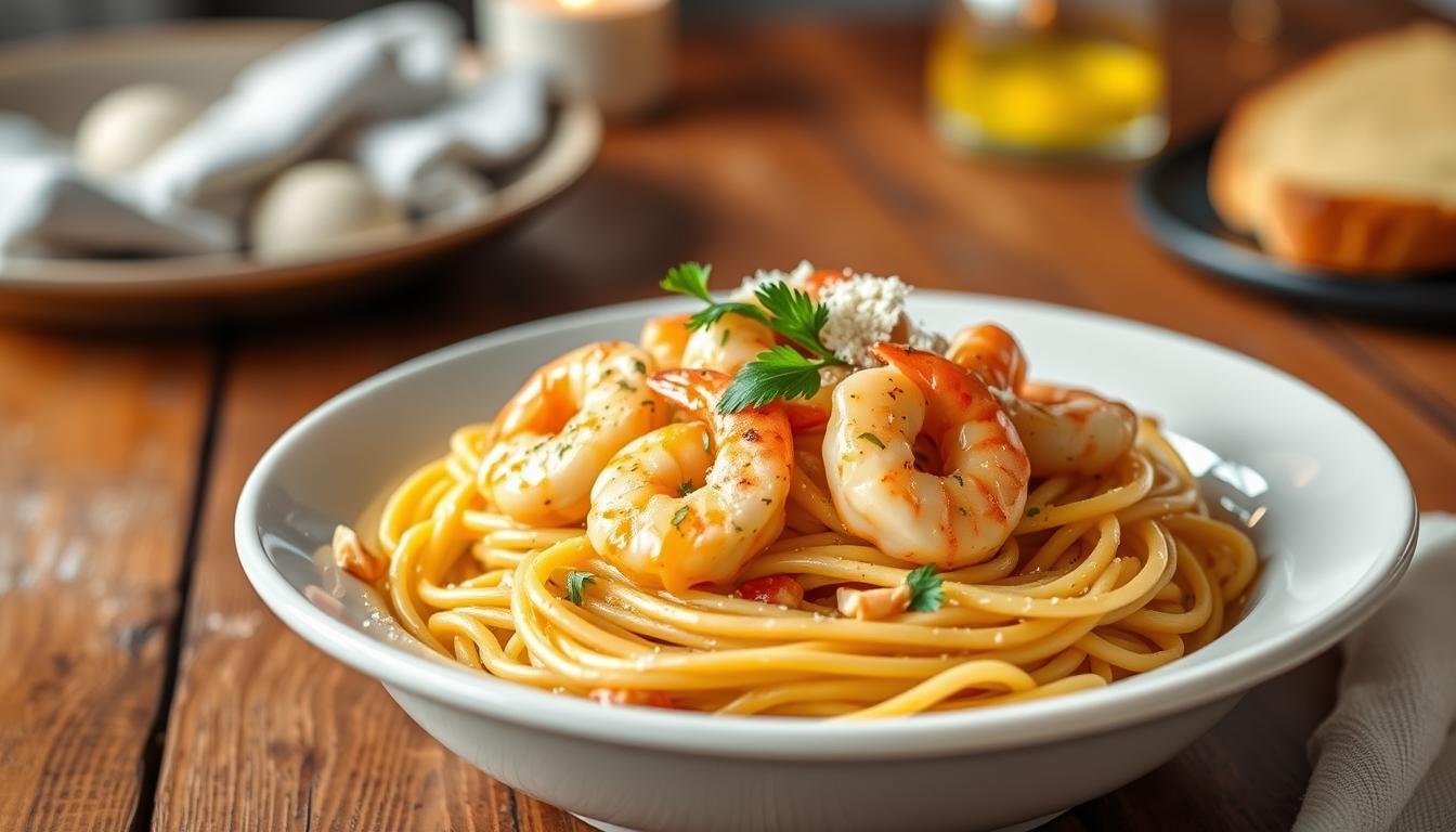 15-Minute Garlic Butter Shrimp Pasta