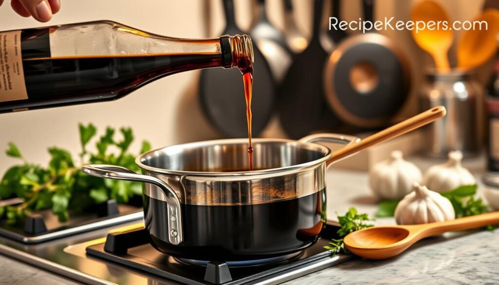 Balsamic Wine Reduction Preparation