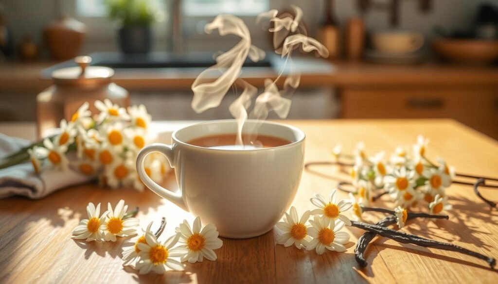 Brewing Chamomile Vanilla Herbal Tea