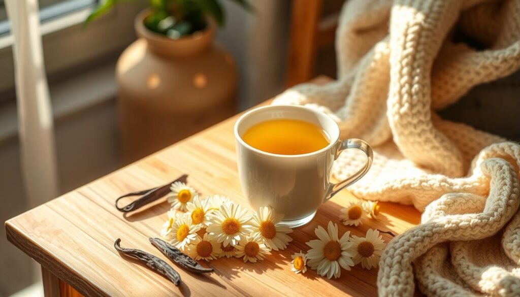 Chamomile Vanilla Tea Relaxation Moments