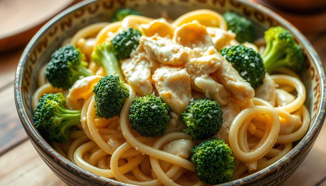 Chicken Alfredo with Broccoli