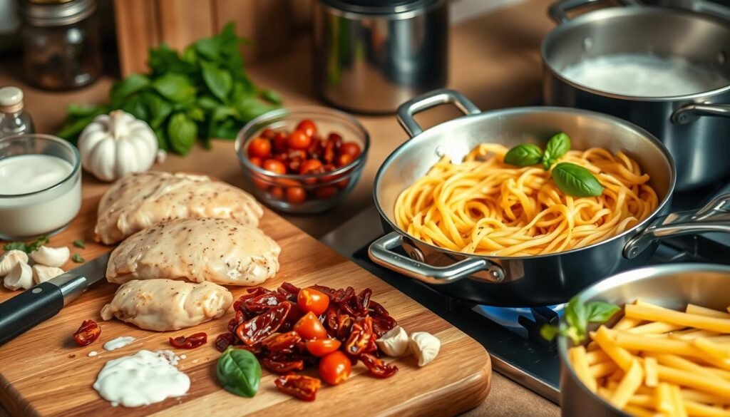 Chicken Pasta Dish Preparation Techniques