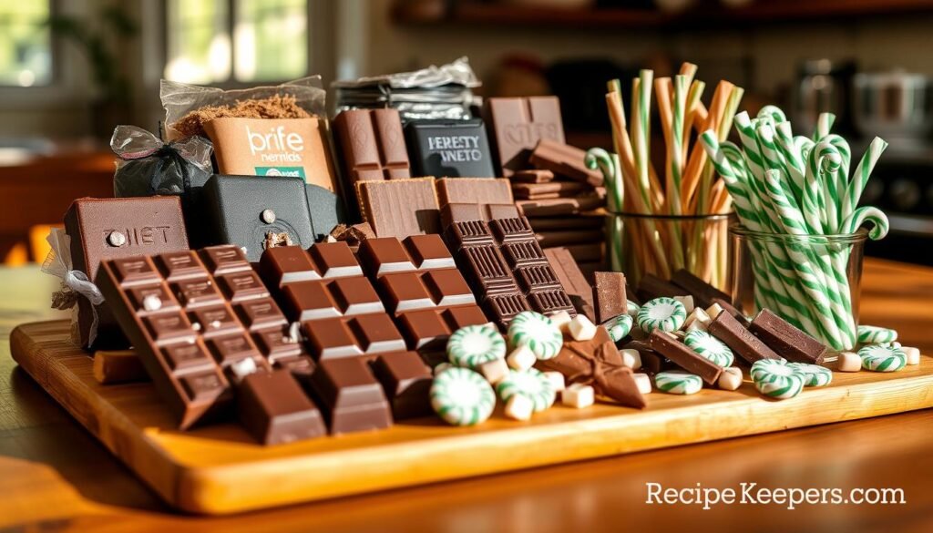 Chocolate and Peppermint Flavor Selection