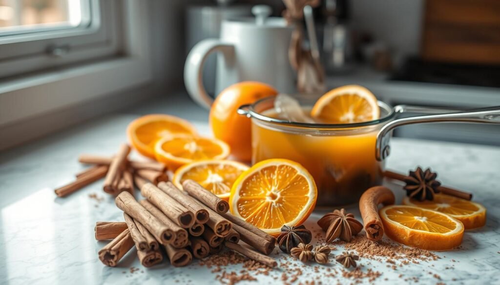 Cinnamon orange spice blend preparation