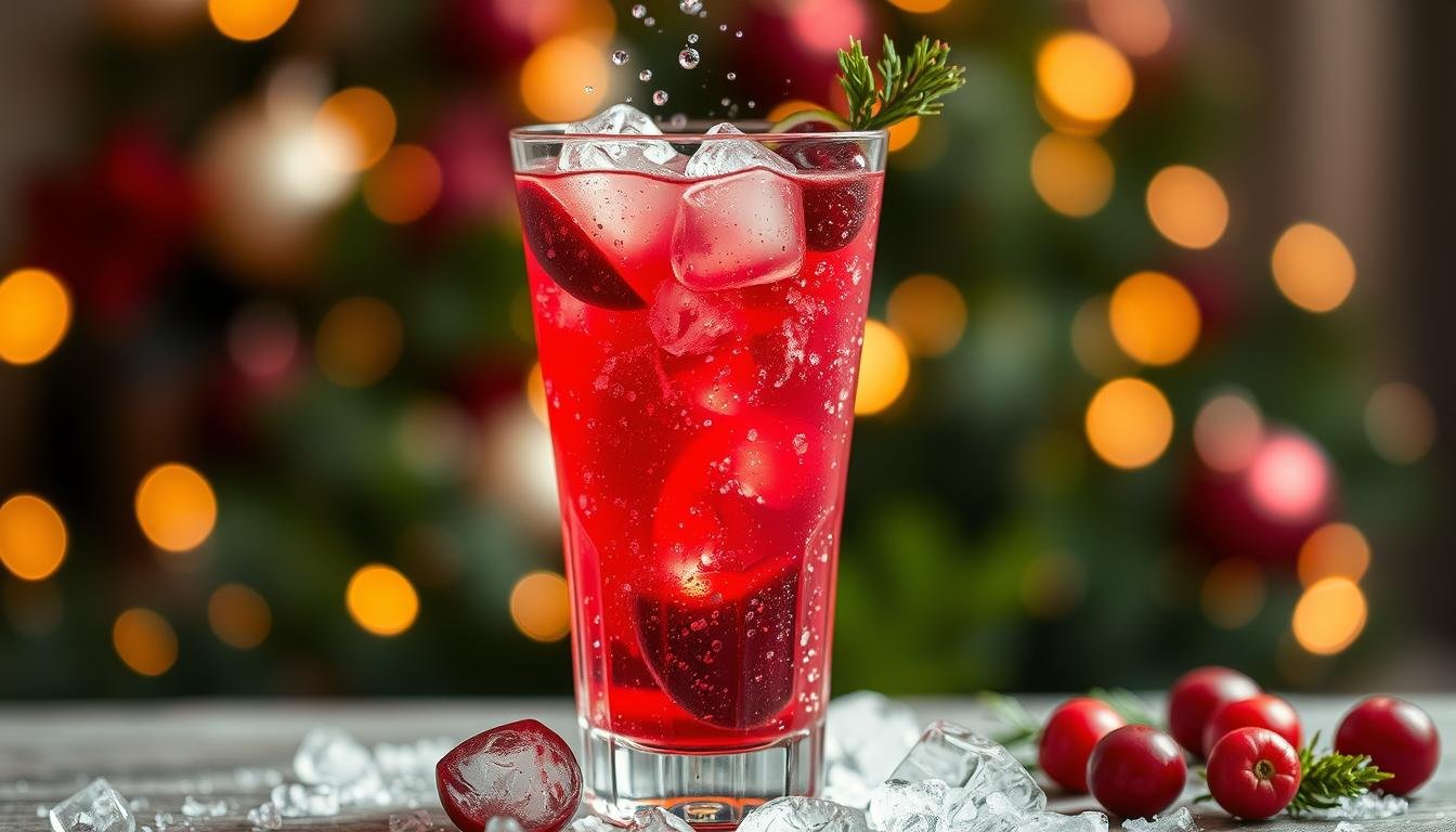 Cranberry Ginger Sparkler Mocktail