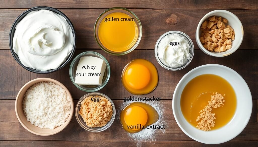 Creamy Cheesecake Ingredients