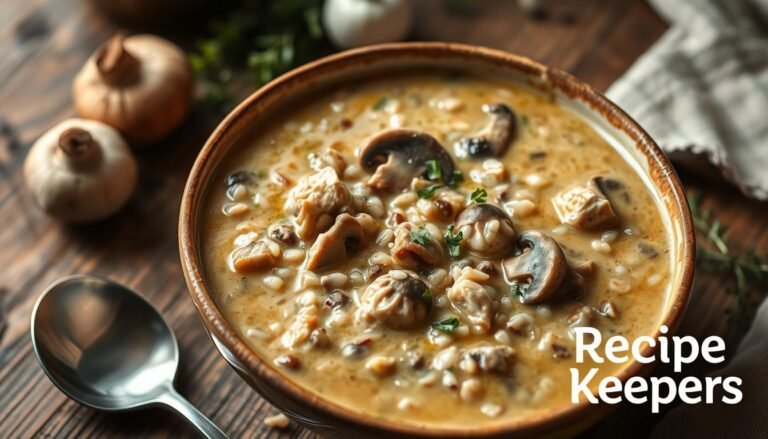 Creamy Mushroom Chicken and Wild Rice Soup