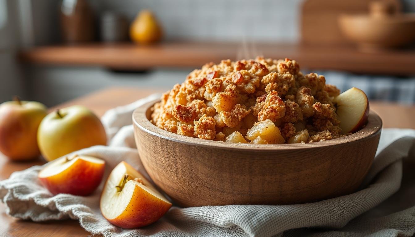 Crispy Apple Crumble Dessert