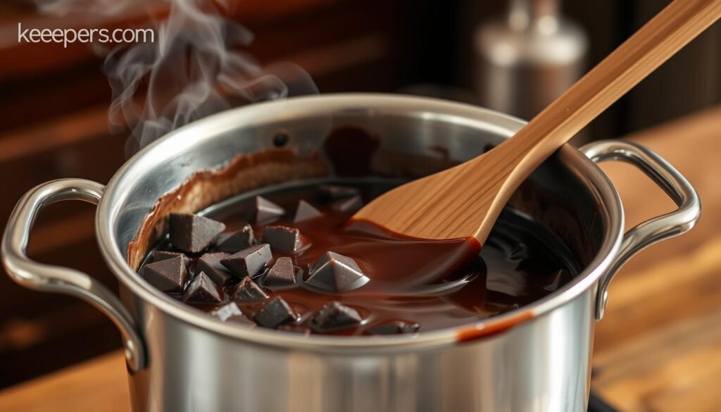 Dark Chocolate Melting Techniques