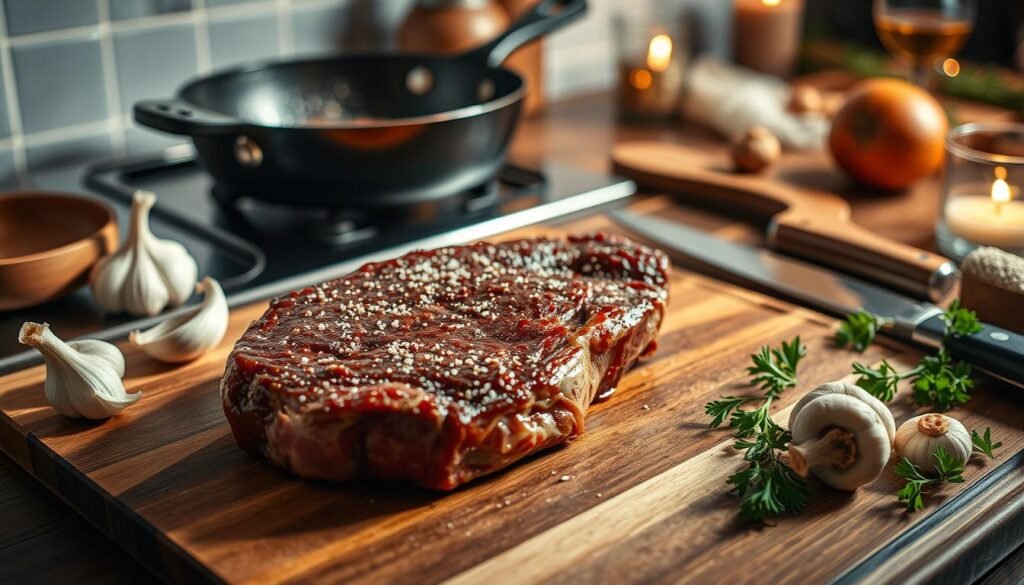 Date Night Meal Steak Preparation
