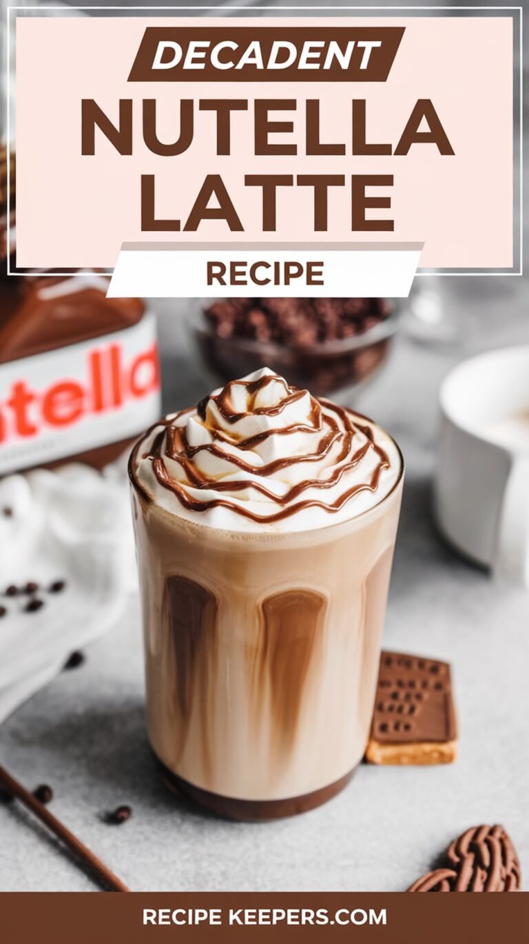 Decadent Nutella Latte Recipe