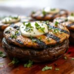 Grilled Portobello Mushrooms with Garlic Herb Butter