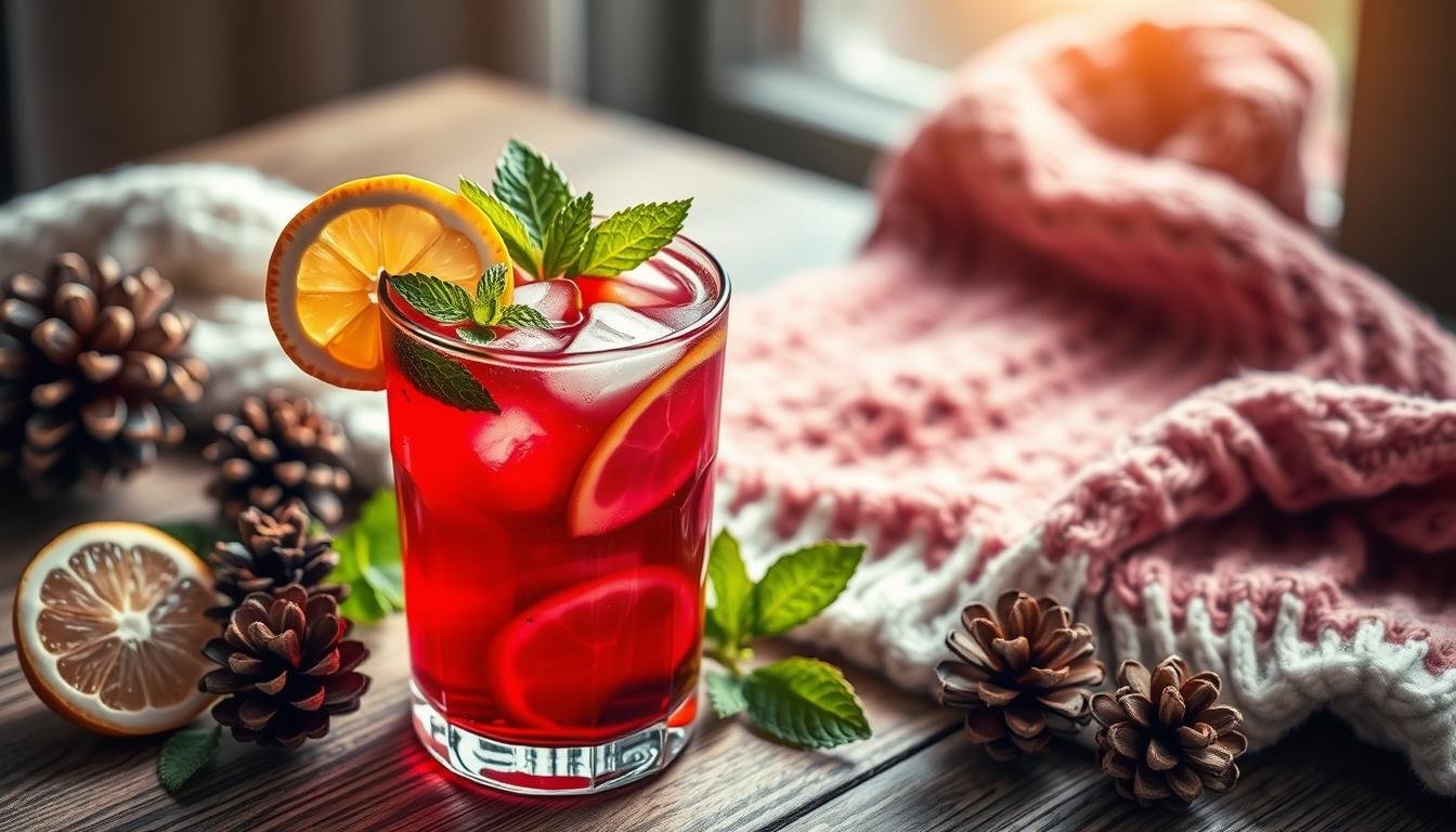 Hibiscus Iced Tea (served hot for winter)