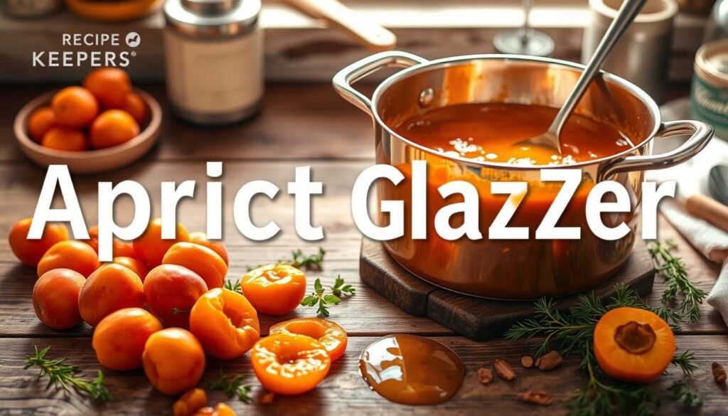 Homemade Apricot Glaze Preparation