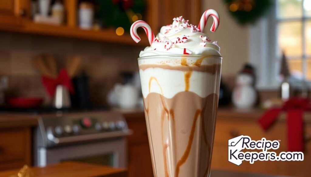 Homemade Peppermint Mocha Frappuccino
