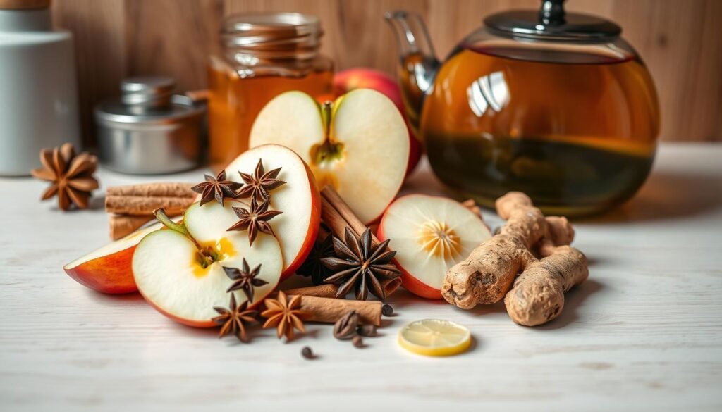 Ingredients for Apple Cinnamon Spiced Tea