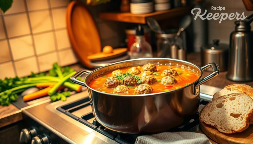 Italian Meatball Soup One-Pot Meal