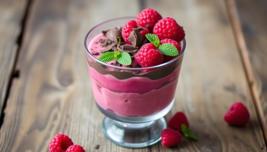 Layering Vegan Raspberry Mousse Technique