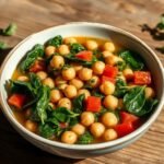 Mediterranean Chickpea and Spinach Stew