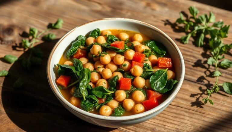 Mediterranean Chickpea and Spinach Stew