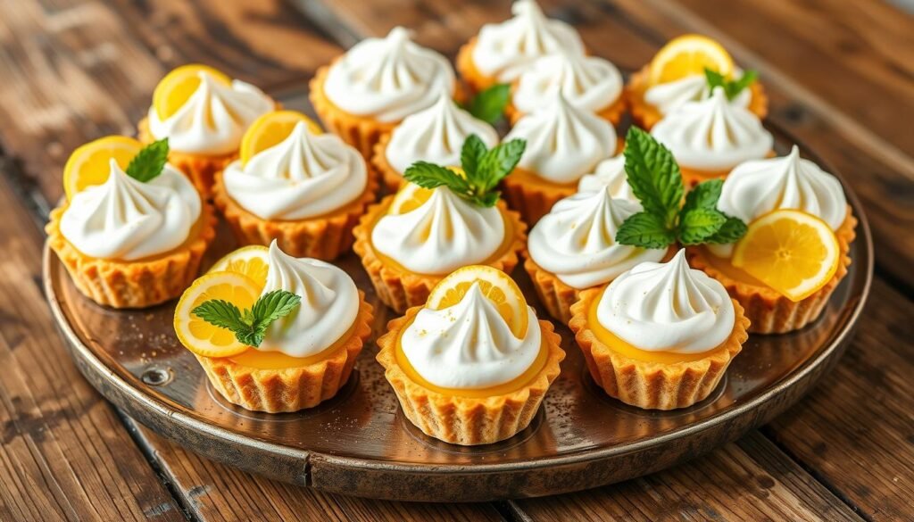Mini Lemon Meringue Pie Garnishing