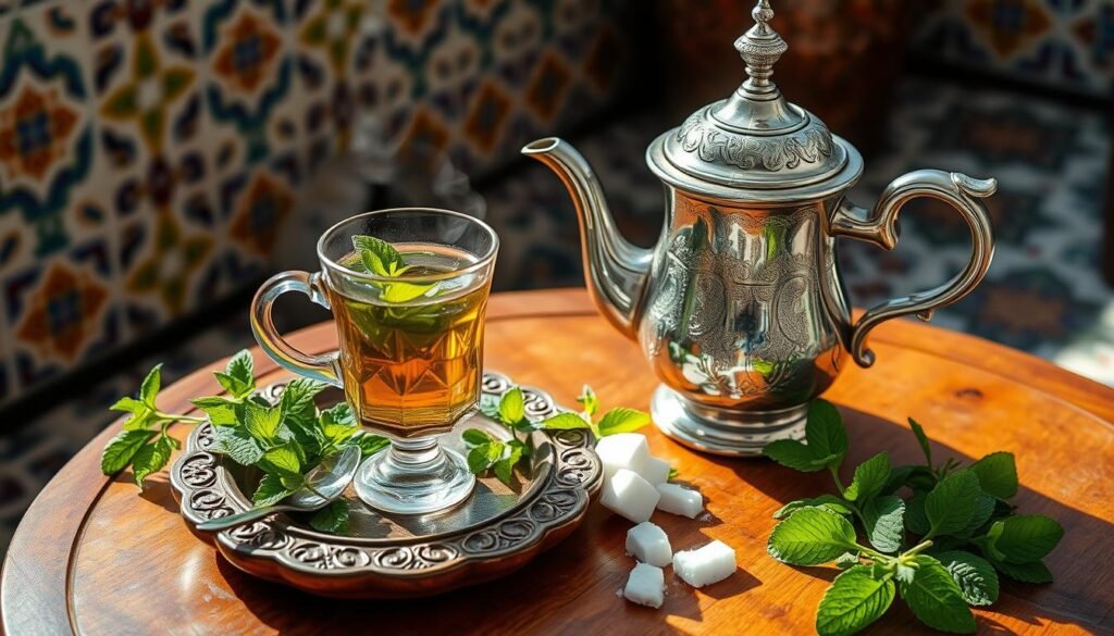 Moroccan Mint Tea Preparation