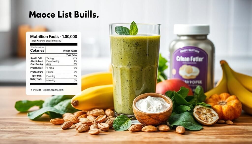 Muscle-Building Smoothie Nutrition Facts