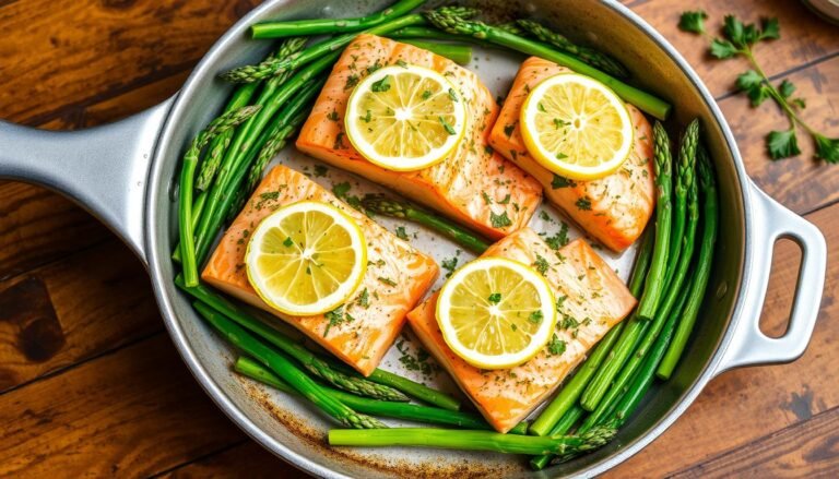 One-Pan Lemon Herb Salmon and Asparagus