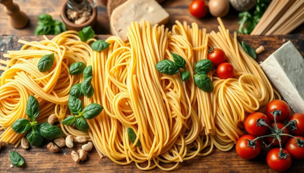 Pasta Selection for Pesto Shrimp Linguine