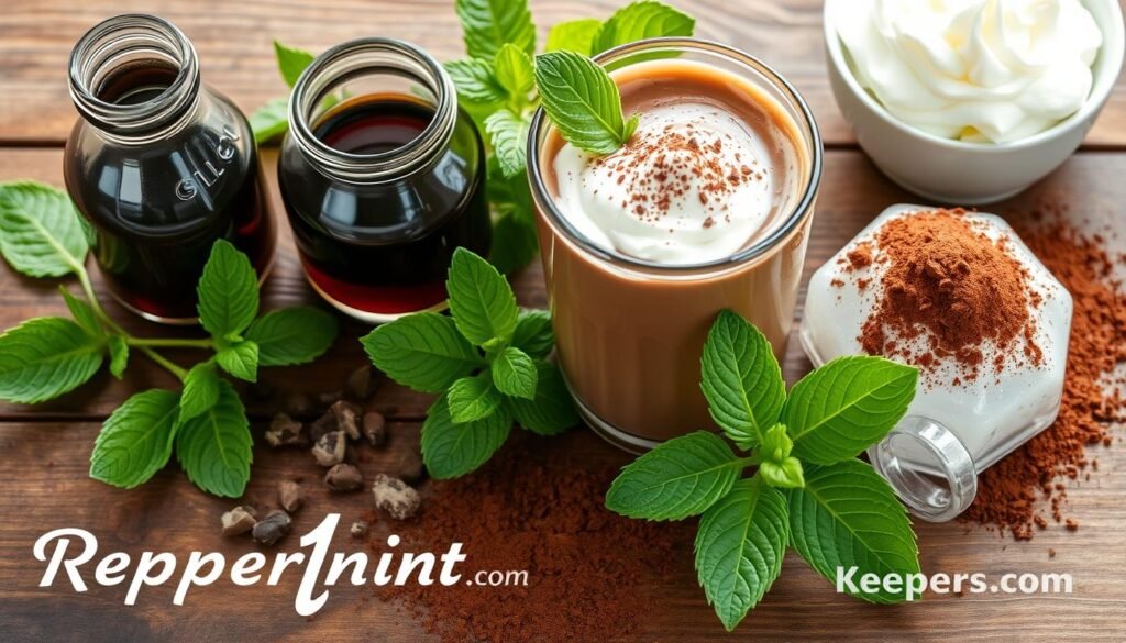 Peppermint Mocha Frappuccine Ingredients