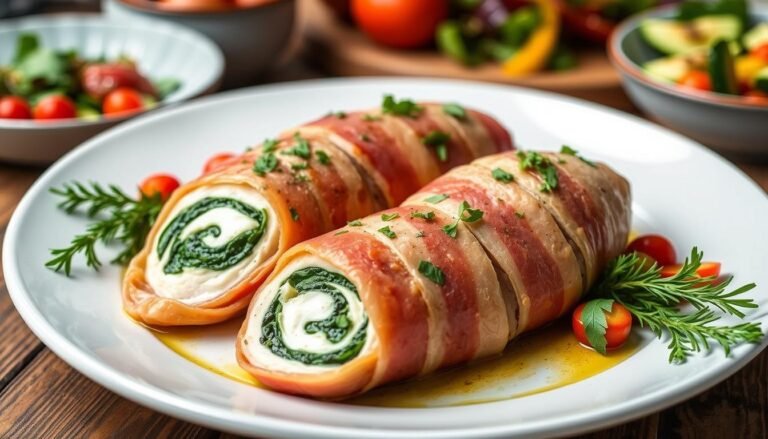 Prosciutto-Wrapped Stuffed Chicken Breasts