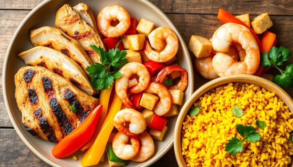 Protein Options for Cauliflower Rice Stir-Fry