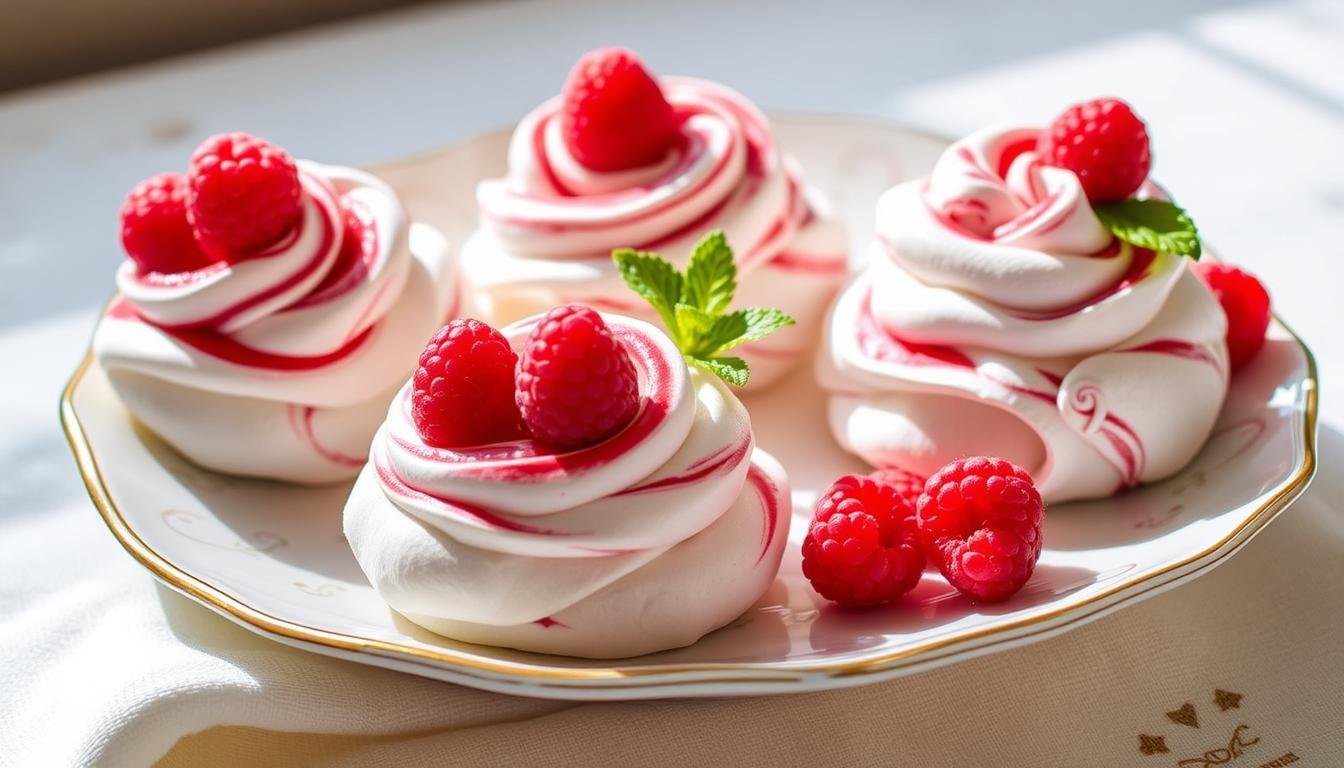 Raspberry Swirl Mini Pavlovas