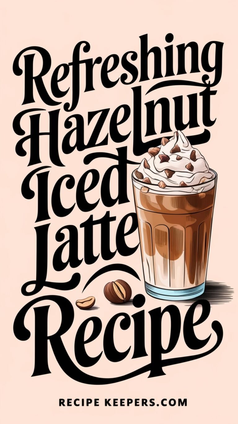 Refreshing Hazelnut Iced Latte Recipe