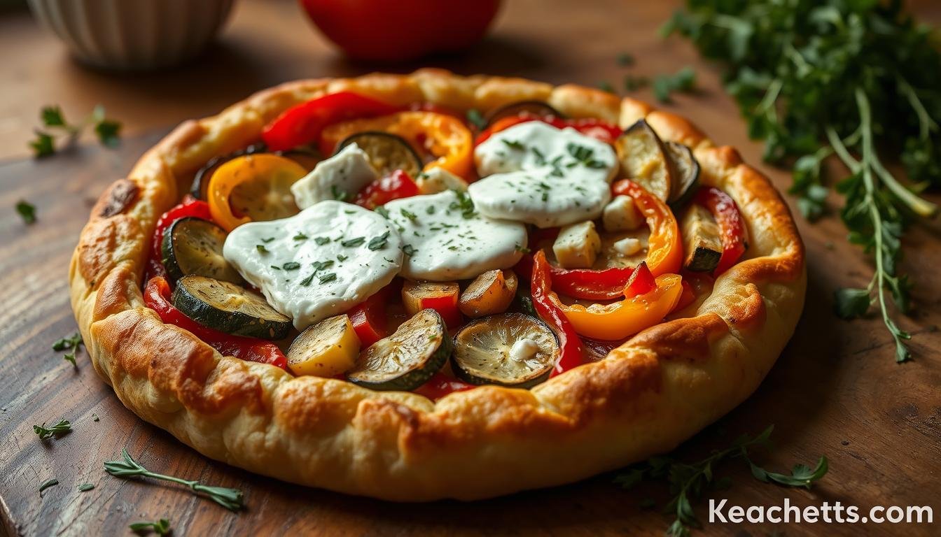 Roasted Vegetable and Goat Cheese Tart