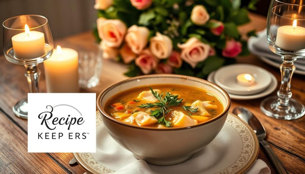 Romantic Soup Serving Presentation