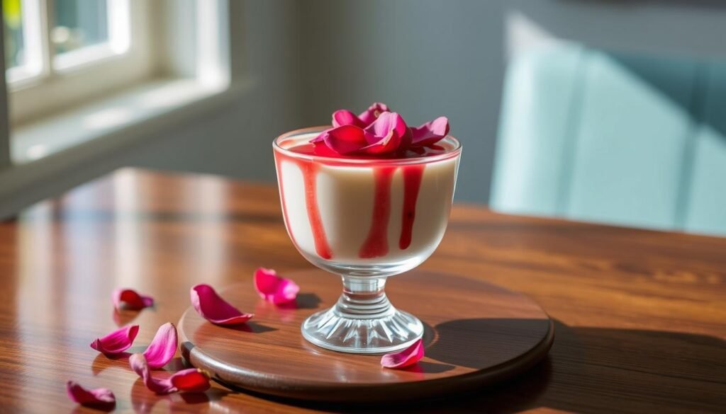 Rose-Scented Panna Cotta Elegant Dessert