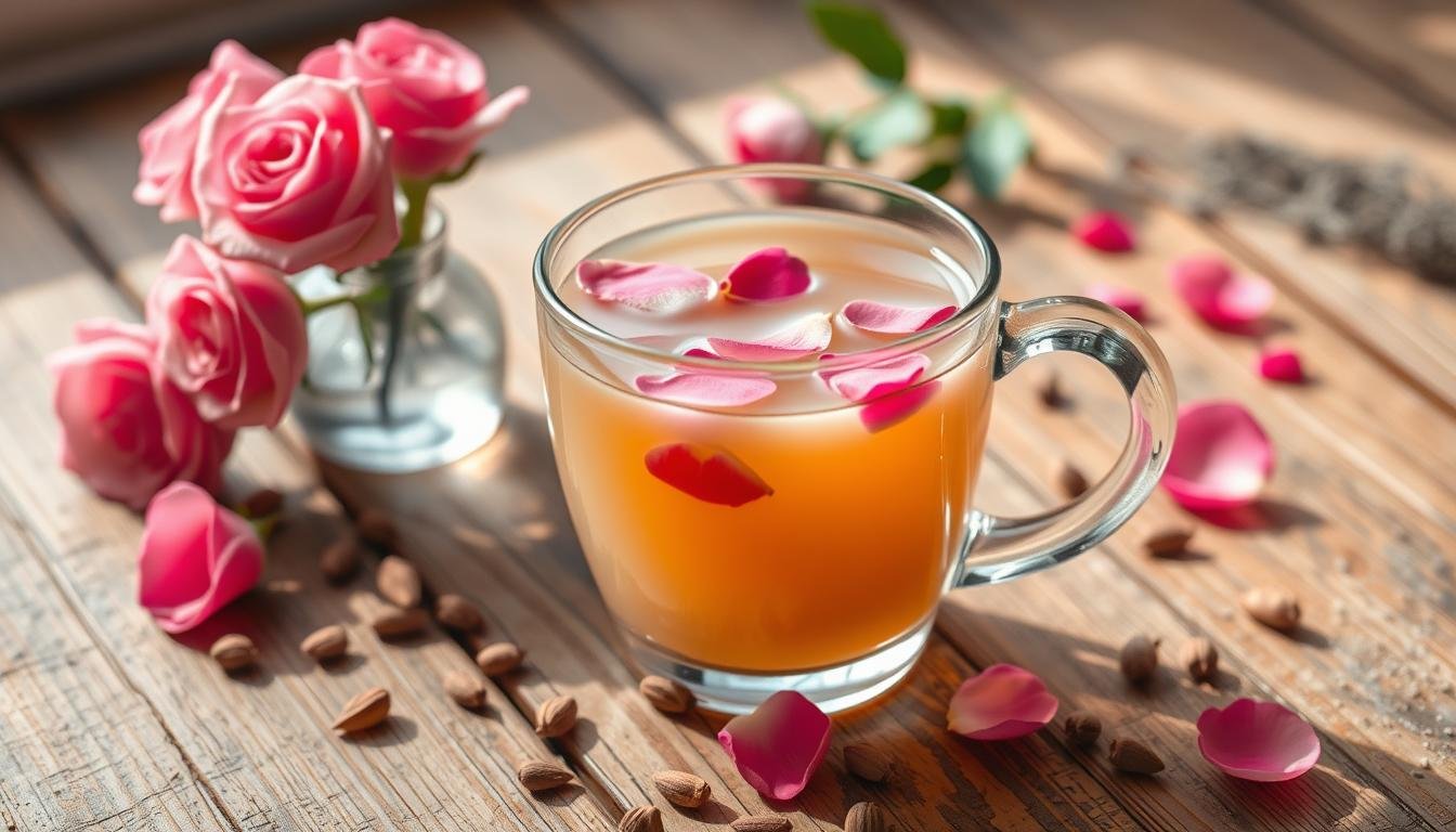 Rose and Cardamom Milk Tea