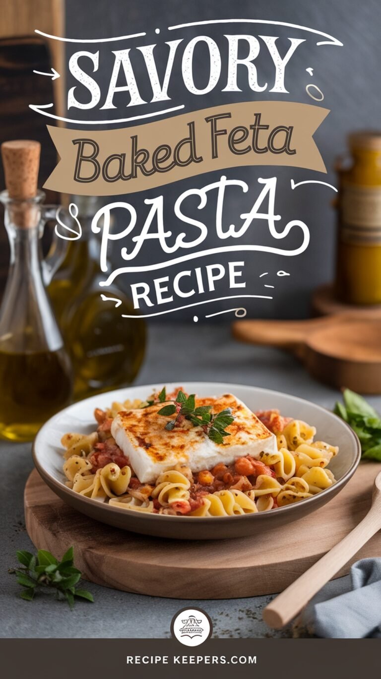 Savory Baked Feta Pasta Recipe