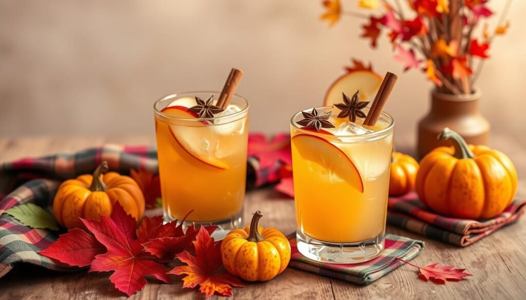 Seasonal Apple Sujeonggwa Mocktail Variations