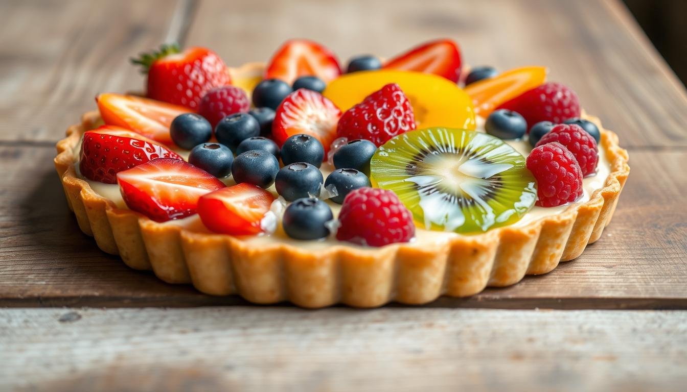 Seasonal Fruit Tart Summer Dessert