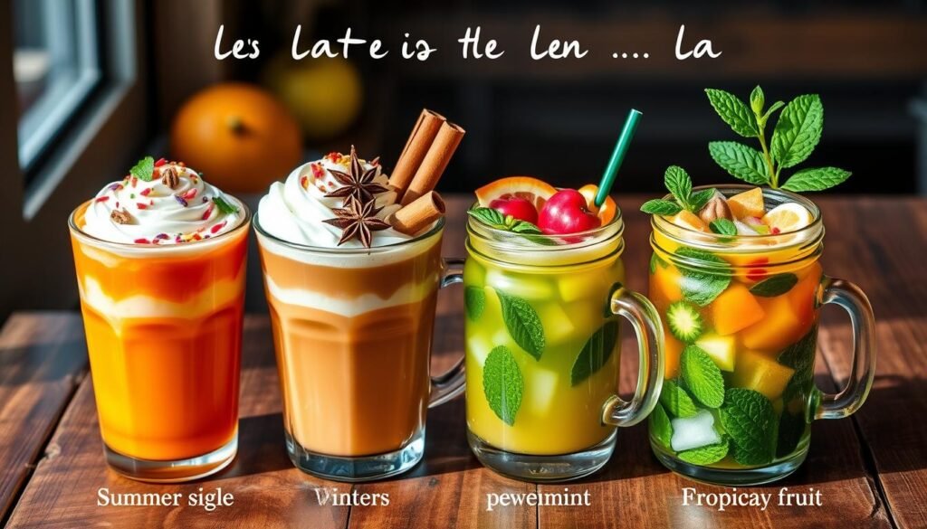 Seasonal Thai Tea Latte Variations