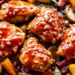 Sheet Pan Sticky Apricot Chicken
