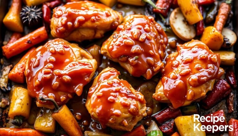 Sheet Pan Sticky Apricot Chicken