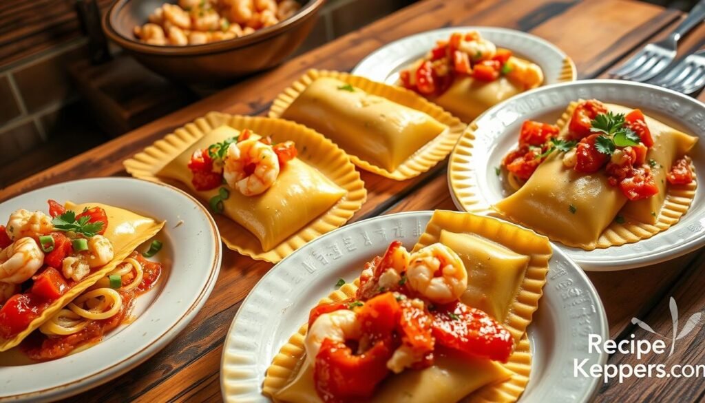 Shellfish Ravioli Variations