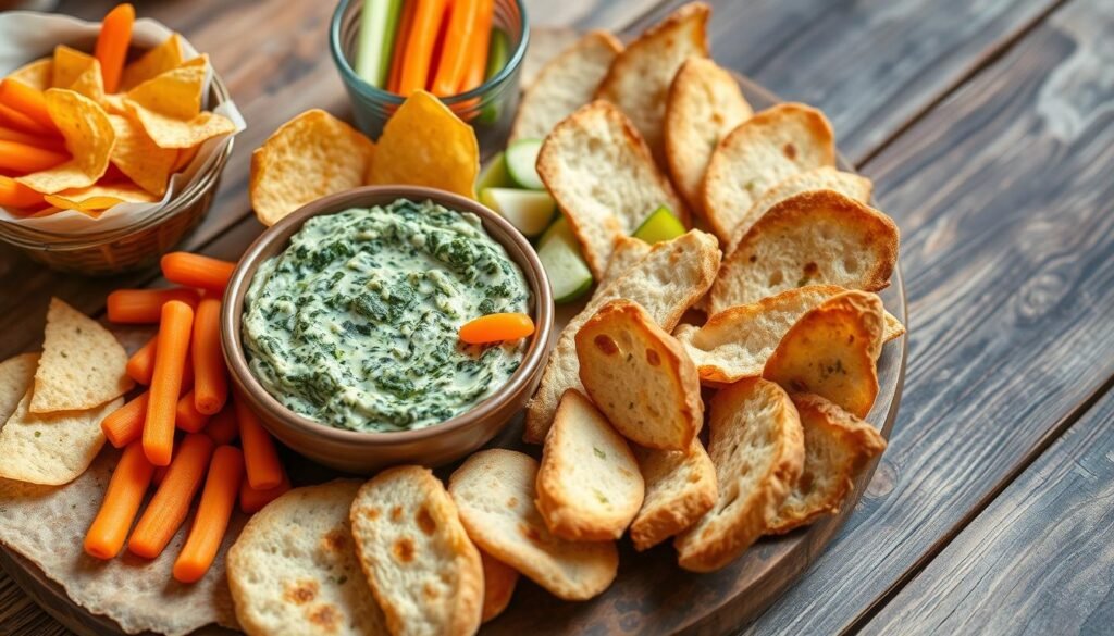 Spinach Dip Serving Companions