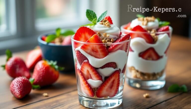 Strawberries and Cream Parfaits