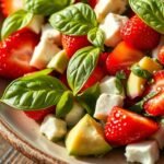 Strawberry Basil Avocado Salad