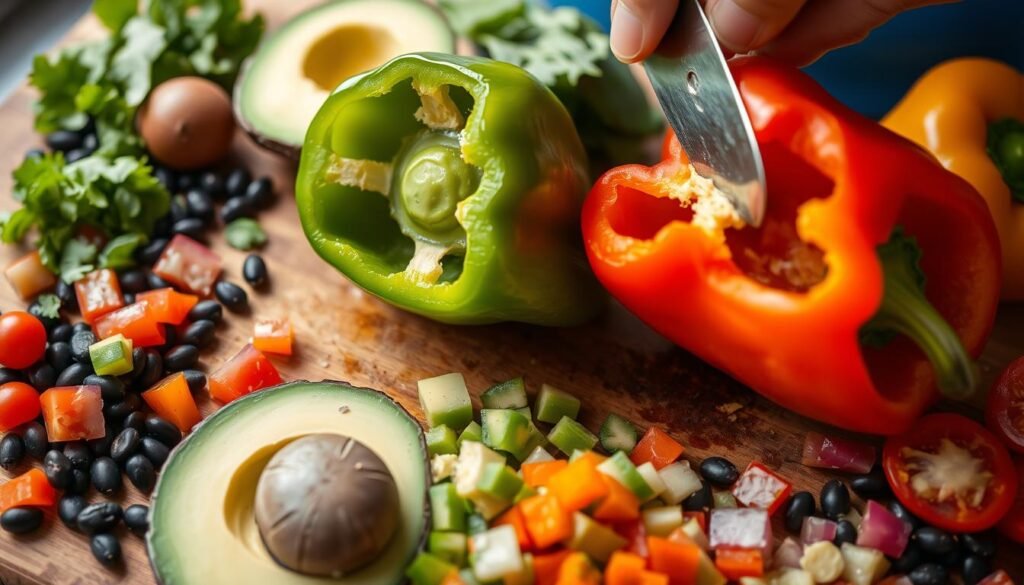 Stuffed Bell Peppers Preparation